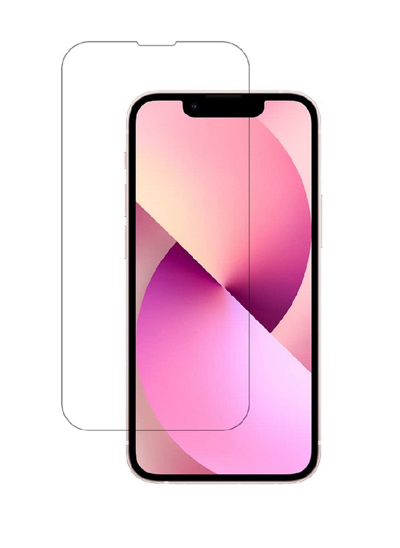Super حماية شاشة زجاجية مقسّاة واضحة مصممة لجهاز آيفون 13 ميني تغطي الشاشة بالكامل وخالية من الفقاعات - Image 1