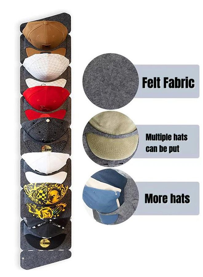 7 Grids Large Baseball Display Rack Door Back Wall Non-woven and Display Baseball Storage Hat Organizer Storage - Image 1