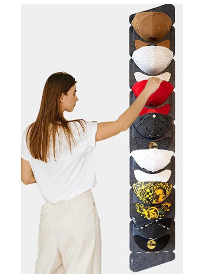 7 Grids Large Baseball Display Rack Door Back Wall Non-woven and Display Baseball Storage Hat Organizer Storage - Image 4