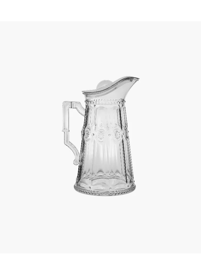 Baci milano Baroque And Rock Acrylic Pitcher- Clear