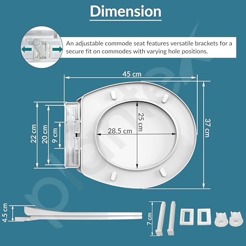 Plantex Polypropylene Western Toilet Seat/Toilet Seat For Bathroom/Commode Seat Cover/Western Toilet/Seat Cover for EWC - Oval Shape (Glossy White) - Image 5