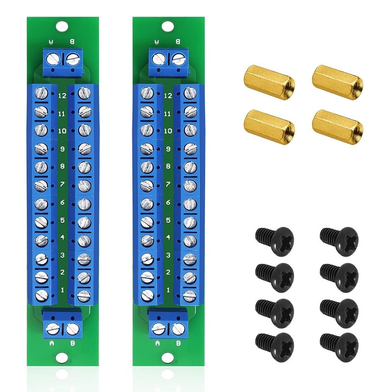 WayinTop PCB Double-Layer Wiring Power Distribution Board Kit with 2 x 12 Position Modules - Image 1