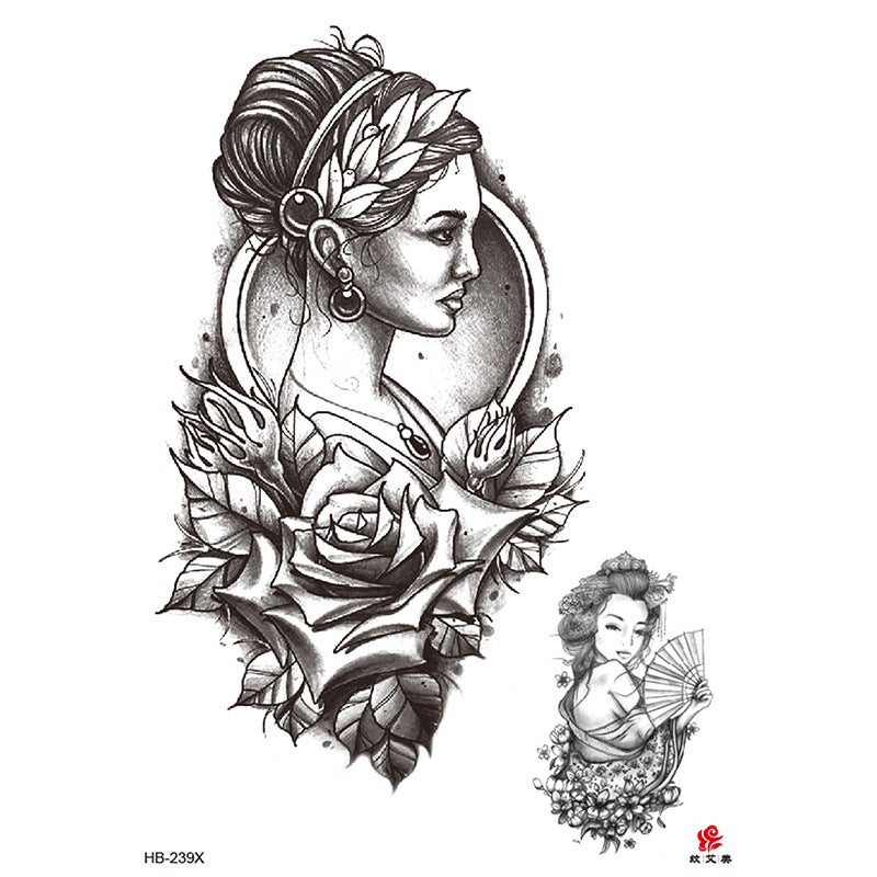 Supply New Flower Arm Tattoo Stickers Manufacturers Waterproof Half Arm Tattoo - Image 1