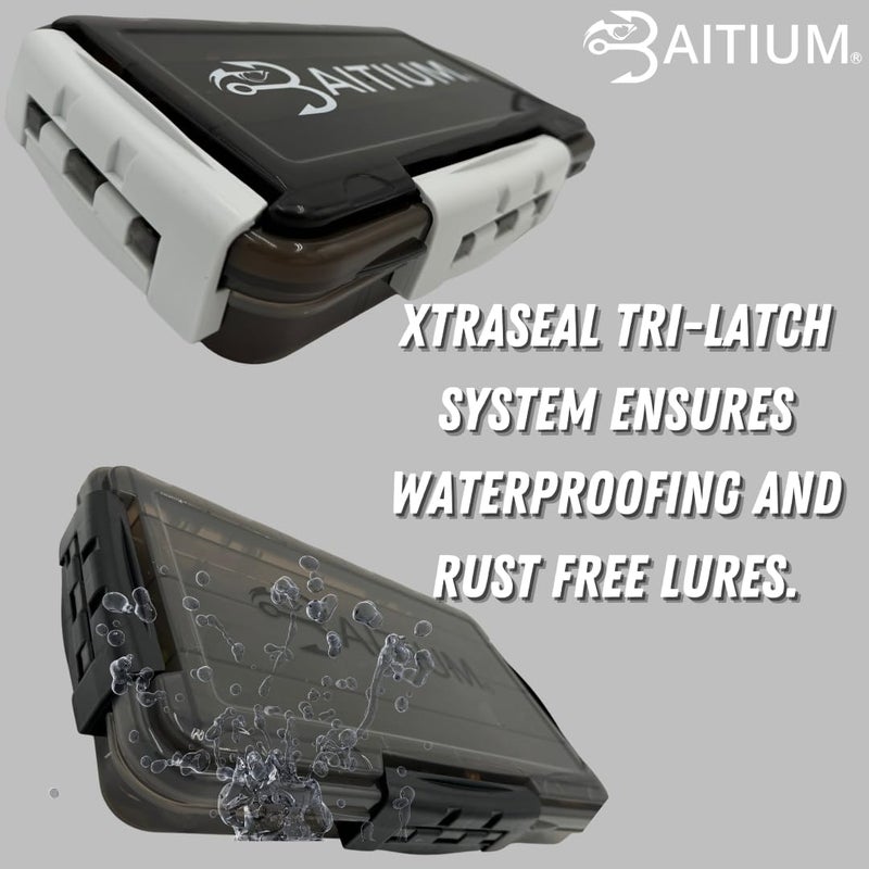 Baitium XTRAseal Waterproof Fishing Tackle Box Organizer, Tackle Boxes With Dividers, Fishing Box, Tacklebox for Fishing, 3600 Tackle Tray 3700, Plastic Storage Organizer, Fishing Gear - 3600 - Image 2