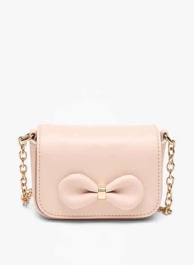 Flora Bella By Shoexpress Bow Detail Handbag with Chain Link Strap