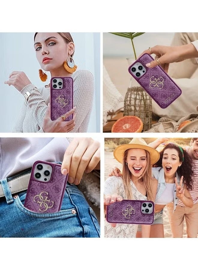 جس غطاء ايفون 15 برو مع شعار وتصميم جلدي معتمد من ماركة جيس العالمية - Image 2