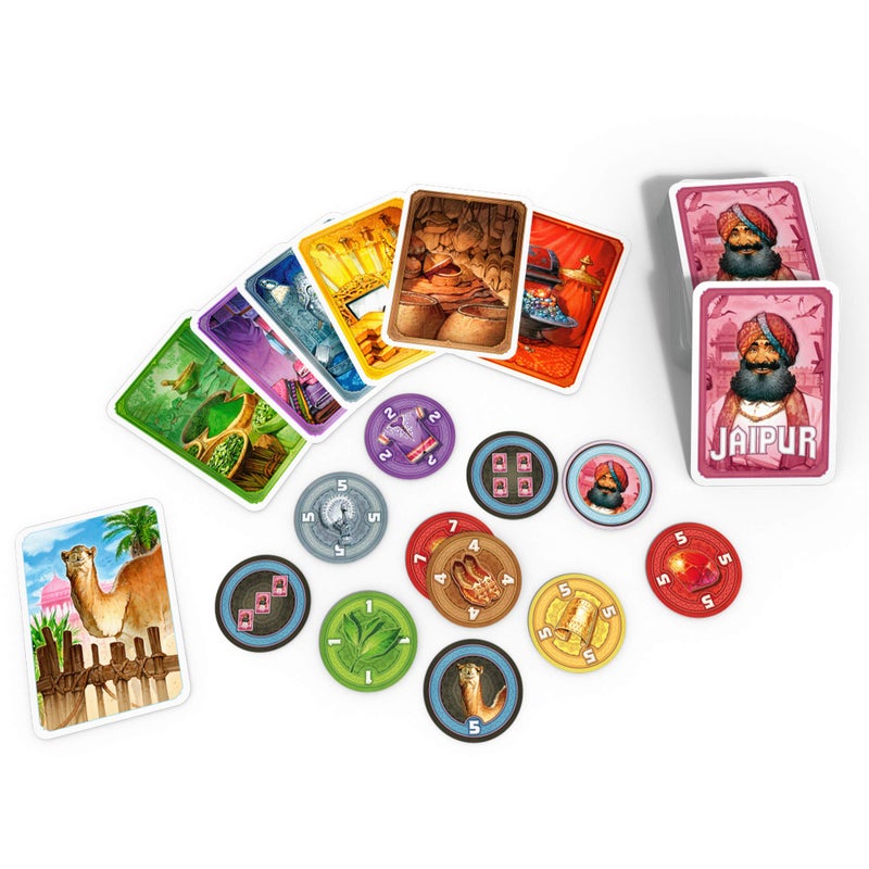 Asmodee لعبة الطاولة أسموداي جاياپور (الطبعة الجديدة) - مواجهة سريعة بين التجار، تجارة استراتيجية ولعبة سوق للأطفال والبالغين، للأعمار 10+، 2 لاعبين، مدة اللعب 30 دقيقة - Image 4