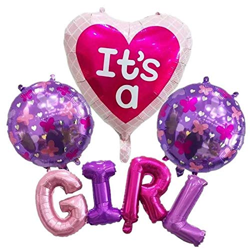 Pop the Party 4 pcs/Set Newborn Kids Party Angel Baby Shower foil Balloons Girls Birthday Party Decoration air globos - Image 1