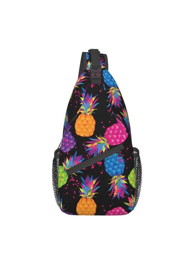 Betyiwling Pineapple Sling Backpack Unisex Crossbody Chest Bag Shoulder Chest Bag For Women Men Hiking Travel - Image 1