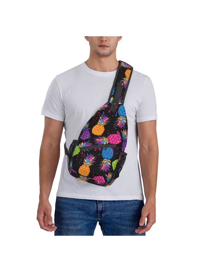 Betyiwling Pineapple Sling Backpack Unisex Crossbody Chest Bag Shoulder Chest Bag For Women Men Hiking Travel - Image 2