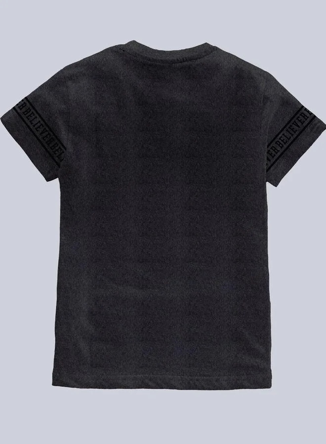 كوديز تيشيرت أطفال بطبعة جرافيك سوداء