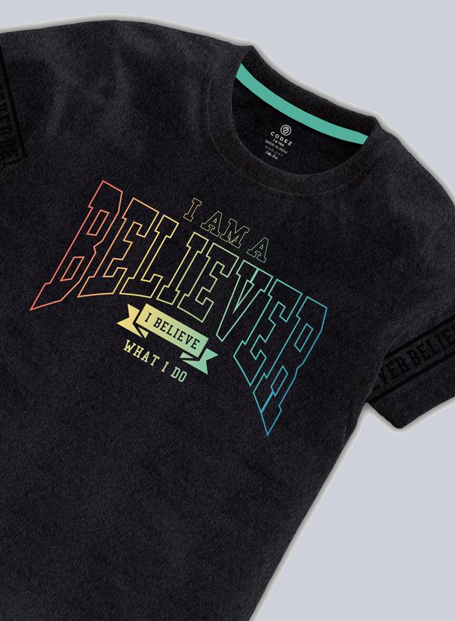 كوديز تيشيرت أطفال بطبعة جرافيك سوداء - Image 3