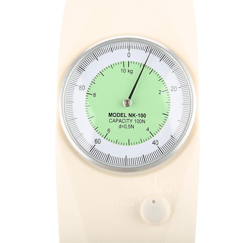 NK 100N Analog Push Pull Force Gauge Dynamometer with Dial and Flat Tip - Image 3