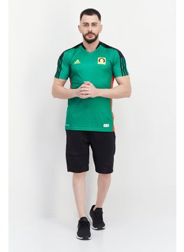 Adidas Adidas x Lego Men Sportswear Fit Short Sleeve Football Jersey, Green  - Image 4