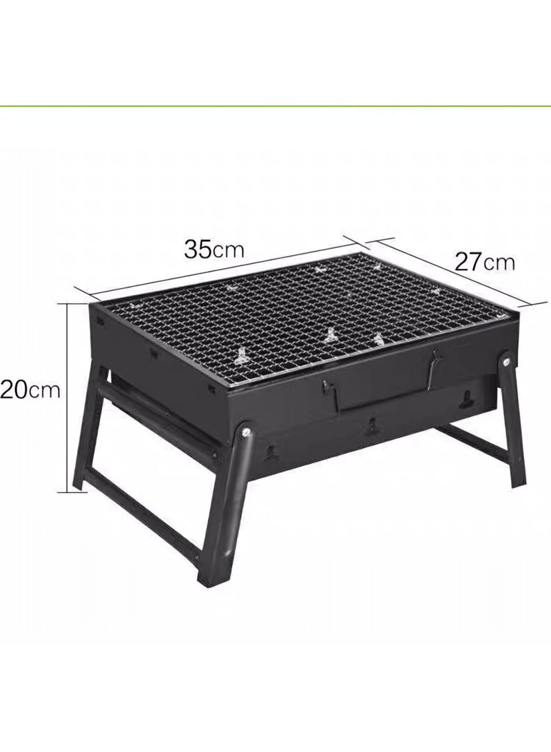 BBQ Grill, Portable Foldable Charcoal Grill, Lightweight BBQ Tools for Outdoor BBQ, Camping, Hiking, Picnic, Gatherings, and Trips
