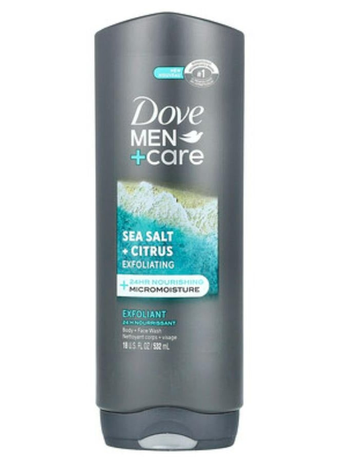 Dove Body And Face Wash Sea Salt And Citrus 532 ML