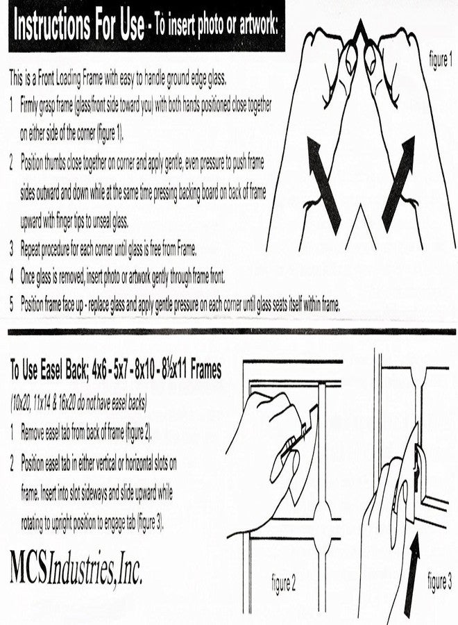 أم سي أس إطار صور MCS مقاس 5 × 7 بوصات - أسود - Image 3