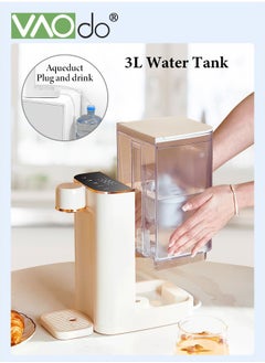 VAOdo Water Purifier with Night Light and Activated Carbon Filter Table Clear Lcd Cnc Panel Water Filtration 3s Heated Water Can be Directly Connected to External Bottled Water Water Dispenser  - Image 4