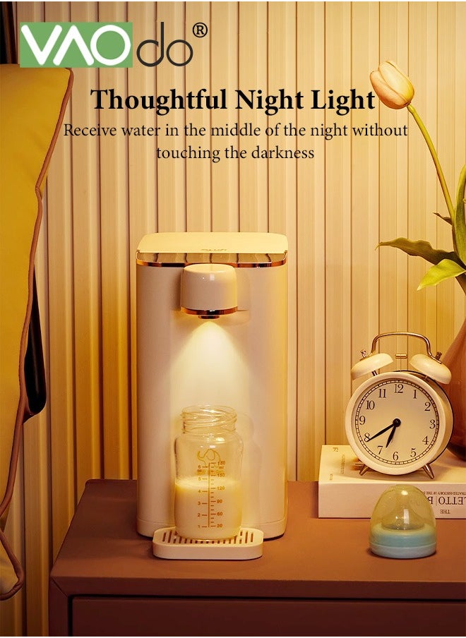 Water Purifier with Night Light and Activated Carbon Filter Table Clear Lcd Cnc Panel Water Filtration 3s Heated Water Can be Directly Connected to External Bottled Water Water Dispenser