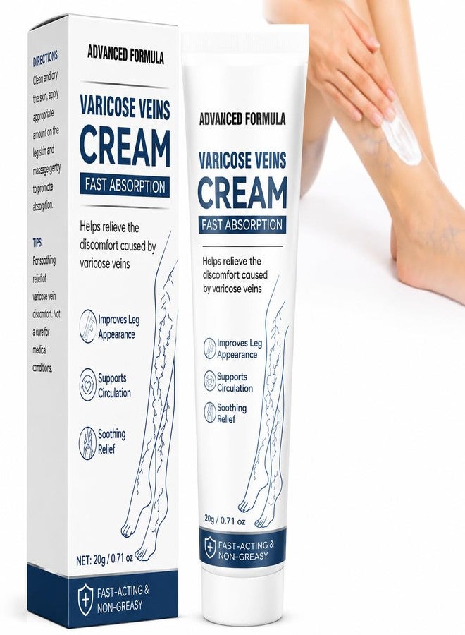 Vigorder Varicose Veins Treatment for Legs, Varicose Veins Cream for Spider Veins, Helps Improve Circulation, Relieves Tired Heavy Feeling, Moisturizing Support for Daily Leg Care - Image 1