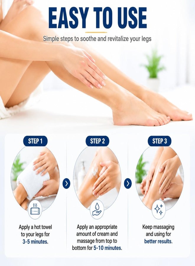Vigorder Varicose Veins Treatment for Legs, Varicose Veins Cream for Spider Veins, Helps Improve Circulation, Relieves Tired Heavy Feeling, Moisturizing Support for Daily Leg Care - Image 5