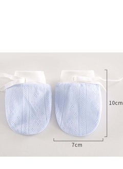 SYOSI Anti-Scratch Baby Mittens Cute Boys Girls Cotton No Scratch Gloves Drawstring Adjustable for and Infants 6 Pairs Eyelet Mitten  - Image 4