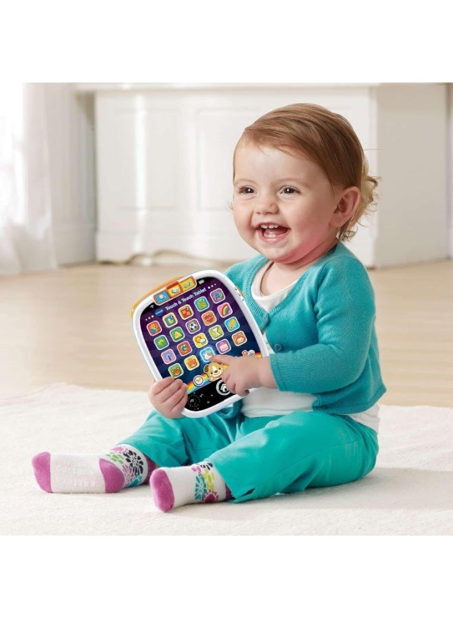 vtech تابلت اللمس والتعليم - متعدد الألوان | يتضمن 25 زر تطبيق مضيء مزيف، | 3 أوضاع للعب، زر المنزل المتوهج، | مناسب للأعمار من 12 شهرًا فما فوق - Image 2