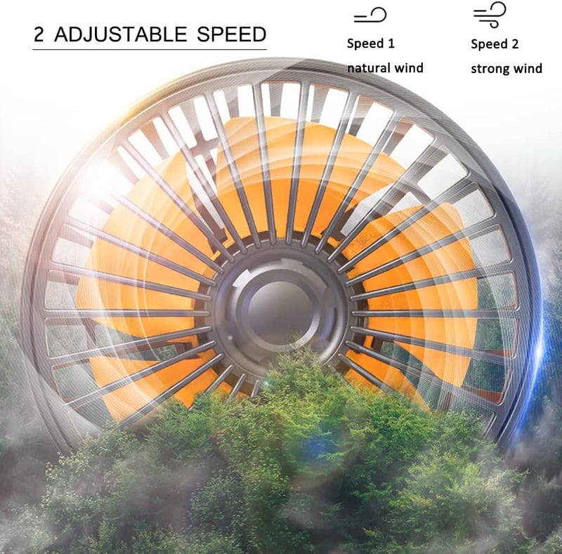 AutoBizarre 12V Electric Car Cooling Fan 360° Rotatable Triple Heads High Air Circulator Fan Manual Rotation 2 Speed for All Cars - Image 4