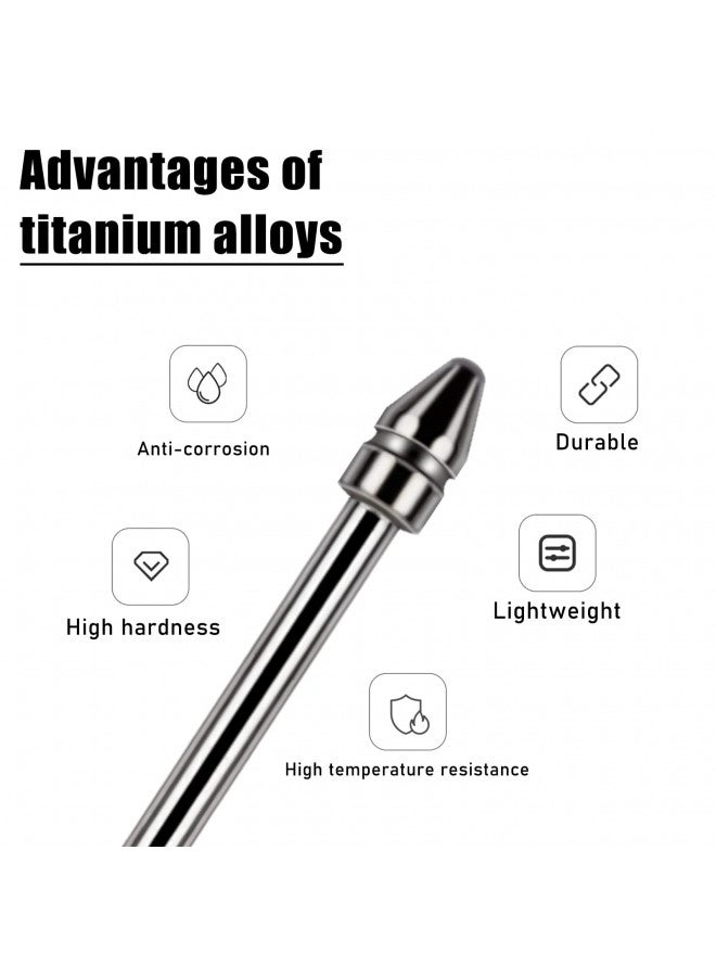 REEYEAR Universal Fit No Worn Out Fine Titanium Alloy Fine Pencil Nibs Compatible with BOOX Pen 2 Pro,iReader,IFLYYTEK,Lamy AL-Star Digital Pen, Ballpoint Replacement Tips for eReader Digital Pen,2 Pcs - Image 2