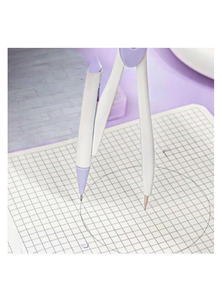 مجموعة اقلام رصاص ميكانيكية بوصلة مع رصاص من الستانلس ستيل وممحاة، ادوات رسم للطلاب والمكتب والرسم الرياضي والرسم الدائري الهندسي (ازرق) - Image 4