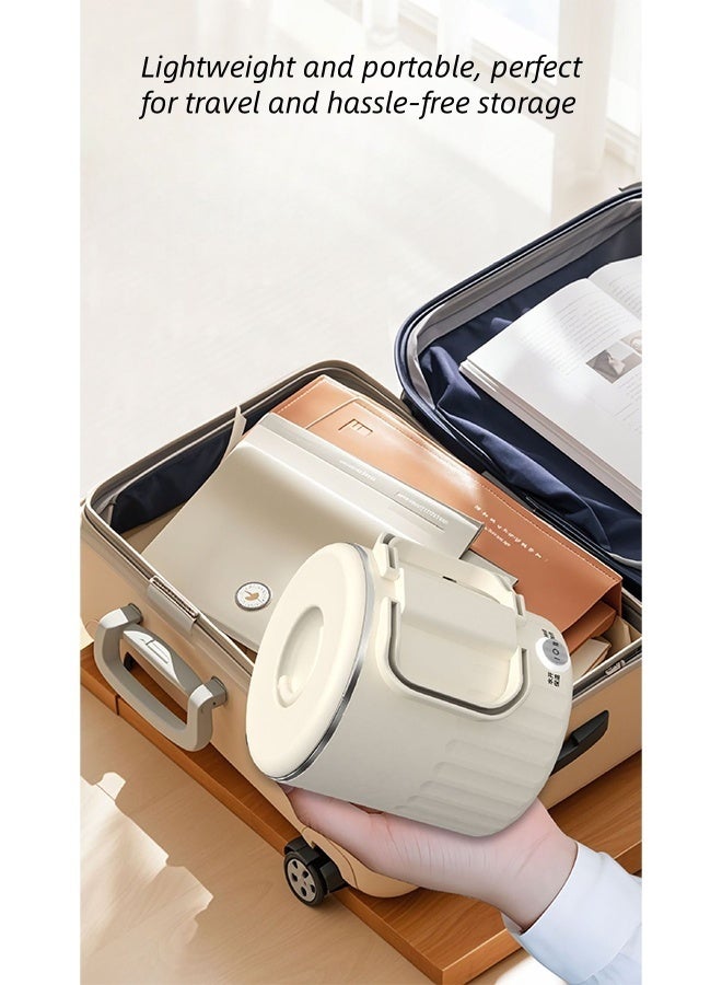 DAKS Folding Electric Kettle 304 Stainless Steel – Portable Travel Kettle with Egg Steamer, 600W, 1000ml Capacity, Auto Shut-Off, Boil-Dry Protection, Includes Storage Bag – Ideal for Home, Office, and Travel - Image 5