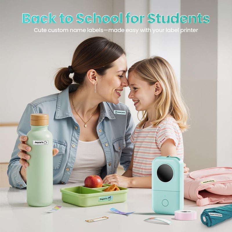 phomemo آلة صنع الملصقات Phomemo D30، طابعة ملصقات صغيرة محمولة تعمل بالبلوتوث، ملصقات حرارية محمولة للهواتف الذكية، ملصقات صغيرة متعددة القوالب، أيقونة الخط بدون حبر للاستخدام في المنزل والمكتب - Image 5