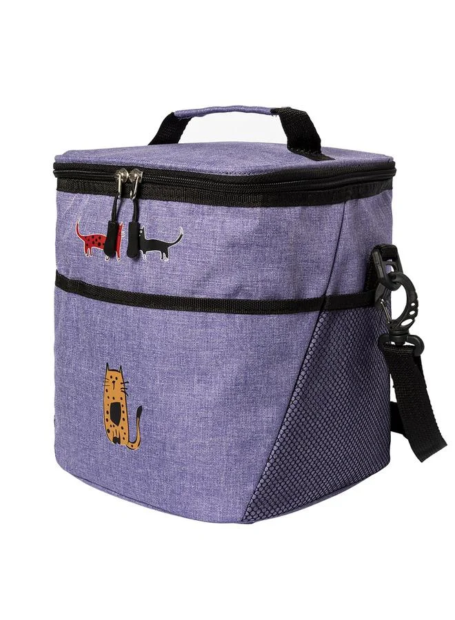 Biggdesign Cats Printed Cooler Bag, Purple