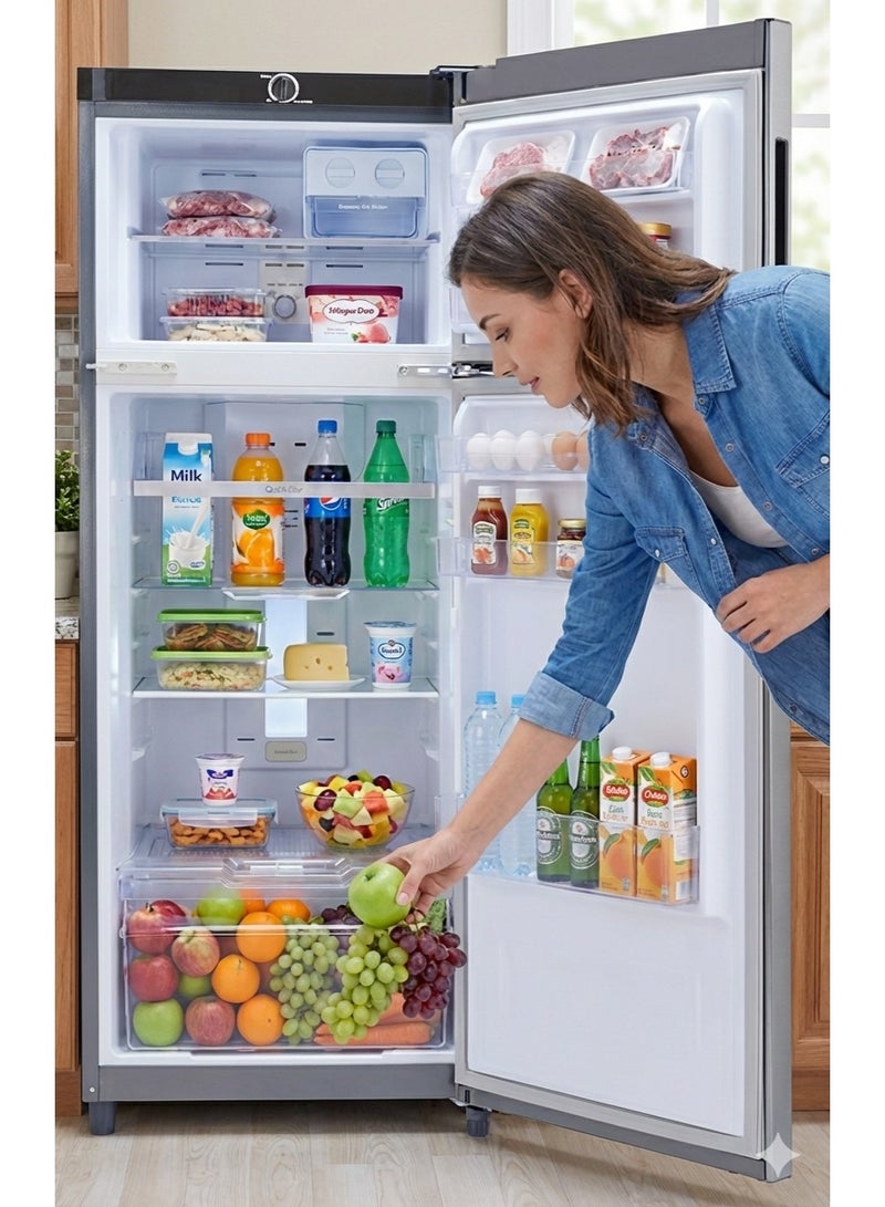 Godrej 294L Frost Free Double Door Refrigerators, R600a Refrigerant, Toughened Glass Shelf, Built in Stabilizer, Aroma Lock, Anti-B Technology, Movable Ice Tray- GFE310F - Image 3