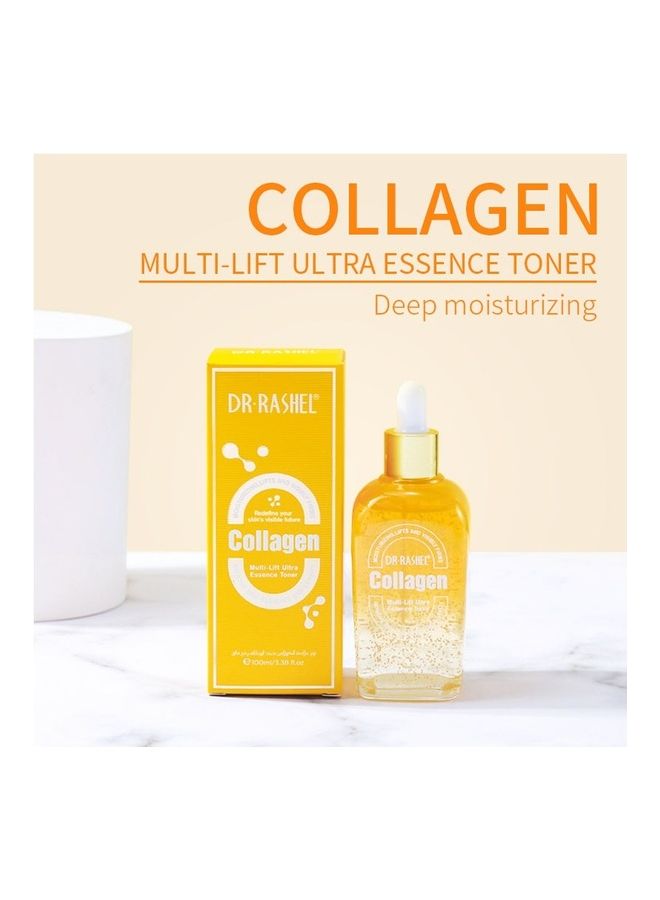 DR. RASHEL Collagen Multi-Lift Ultra Anti-wrinkle Essence Toner Clear 100grams - Image 2
