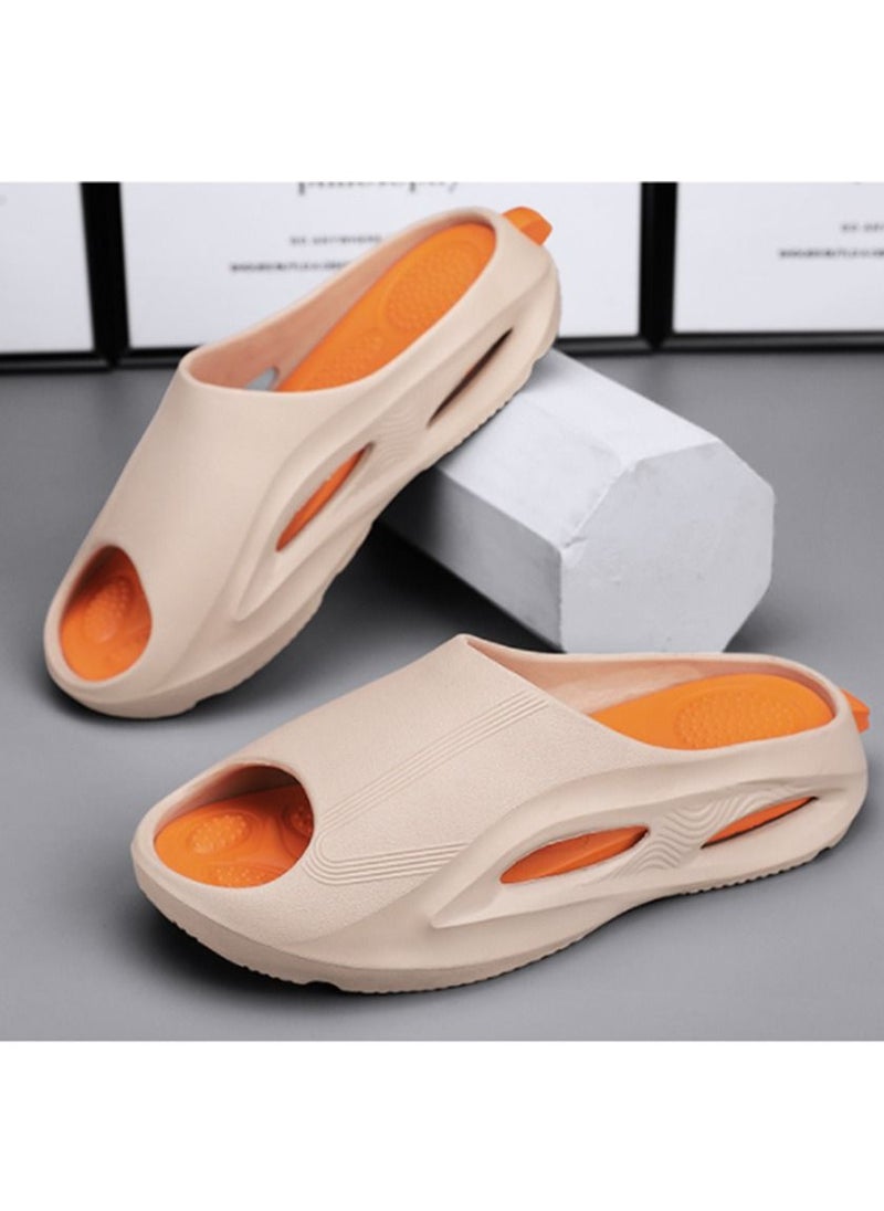 Furtey - Adult Loafers Thickened Soles Indoor and Outdoor Slippers Suitable for Bathroom Bedroom Hiking - Image 1