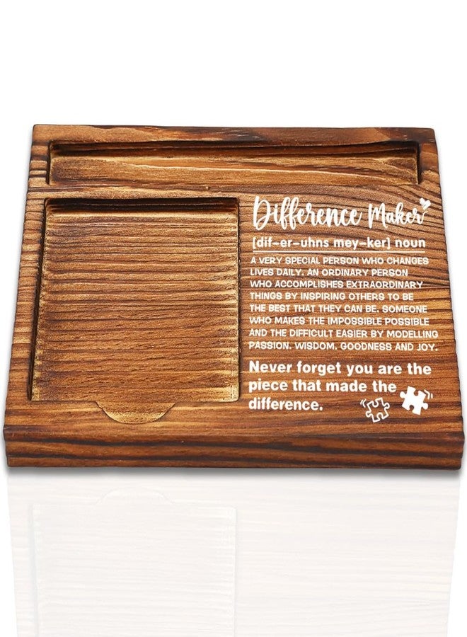 FOKCBOCM Difference Maker Gifts for Women, Thank You Gifts for Coworkers Mentor, Coworkers Gift Ideas, Going Away Gift Retirement Gift for Coworker Boss Office Decor Self-Stick Note Pad Holders-DW11 - Image 1