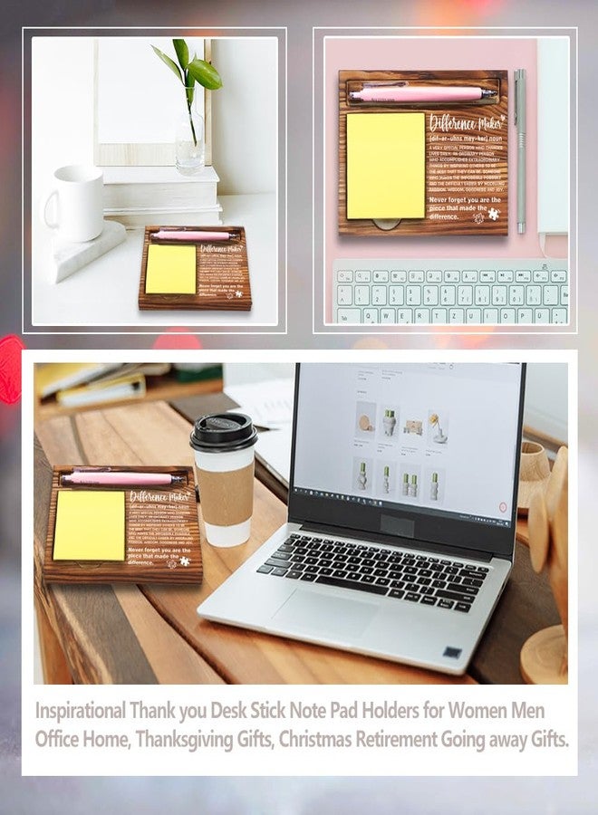 FOKCBOCM Difference Maker Gifts for Women, Thank You Gifts for Coworkers Mentor, Coworkers Gift Ideas, Going Away Gift Retirement Gift for Coworker Boss Office Decor Self-Stick Note Pad Holders-DW11 - Image 4