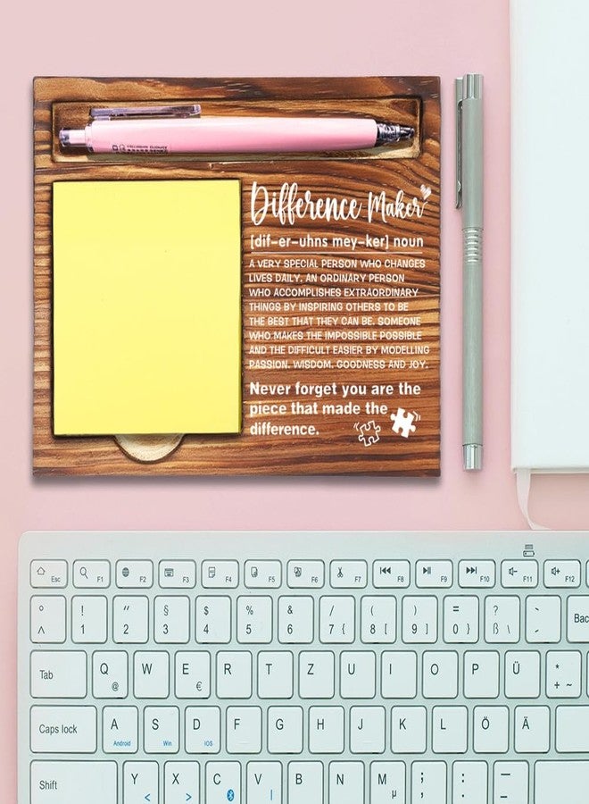 FOKCBOCM Difference Maker Gifts for Women, Thank You Gifts for Coworkers Mentor, Coworkers Gift Ideas, Going Away Gift Retirement Gift for Coworker Boss Office Decor Self-Stick Note Pad Holders-DW11 - Image 3