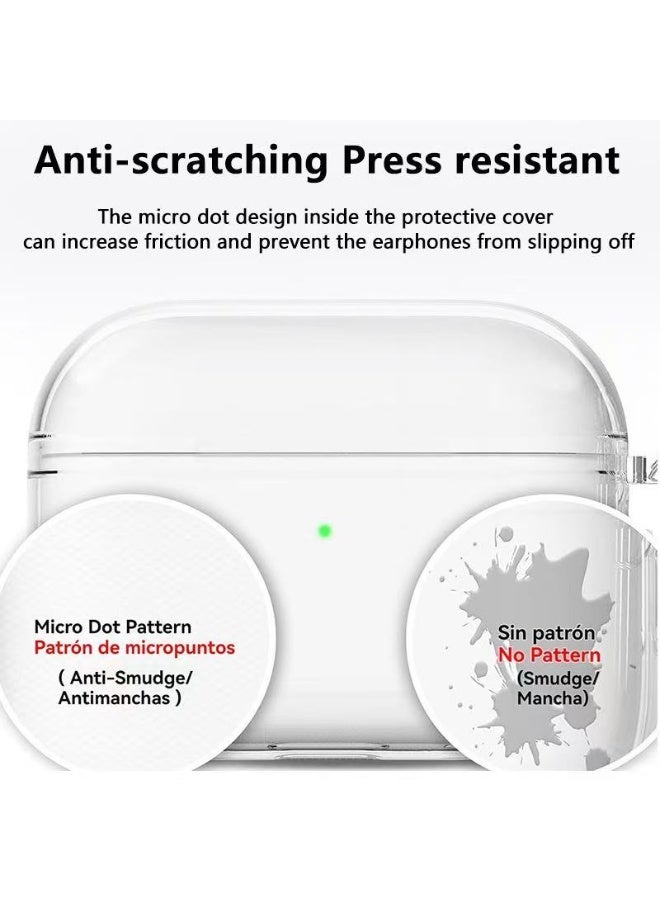 DKNG for AirPods Pro 3 [2025 soft TPU] protective case, equipped with cleaning tools and lanyard (transparent) - Image 3