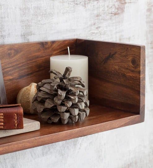 carpentray 40 inch Floating Shelf for Wall Natural Walnut Wood Wall Shelves Picture Ledge Display Shelf Hanging Wall Bookshelf for Living Room Bedroom Kitchen Office Home Dcor Natural 100cm - Image 4
