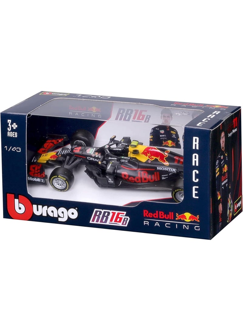 BBurago 1:43 Race 2021 Red Bull Racing RB16B #33 Max Verstappen 18-38055 - Image 5