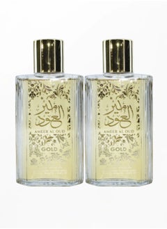 أمير العود 2 قطع عطر أمير العود ذهبي 100 مل EDP  - Image 1