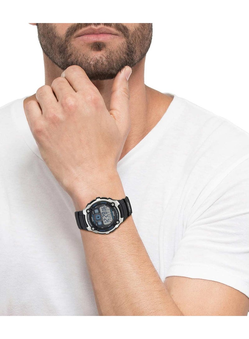 CASIO Men's Resin Digital Wrist Watch AE-2000W-1AVDF - 52 mm - Black - Image 3