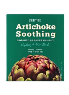Petitfee Petitfee Artichoke Soothing Hydrogel Beauty Face Mask 5 Sheets 1.12 oz (32 g) Each 