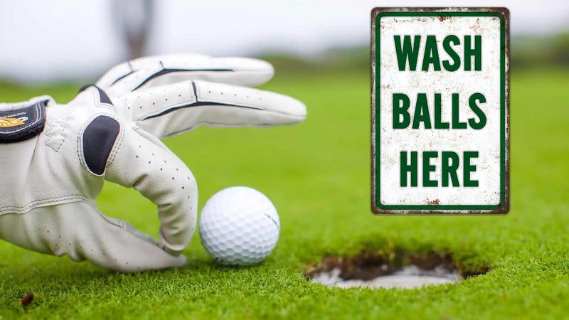 ZYPENG Wash Balls Here Vintage Metal Funny Gift Golf Tin Signs Man Cave Sports Golfer  Country  Golf Club 12 x 8 Inches Wall Decoration - Image 3