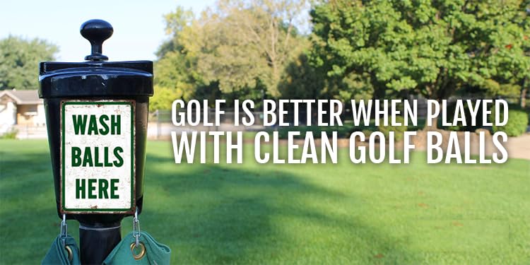 ZYPENG Wash Balls Here Vintage Metal Funny Gift Golf Tin Signs Man Cave Sports Golfer  Country  Golf Club 12 x 8 Inches Wall Decoration - Image 4