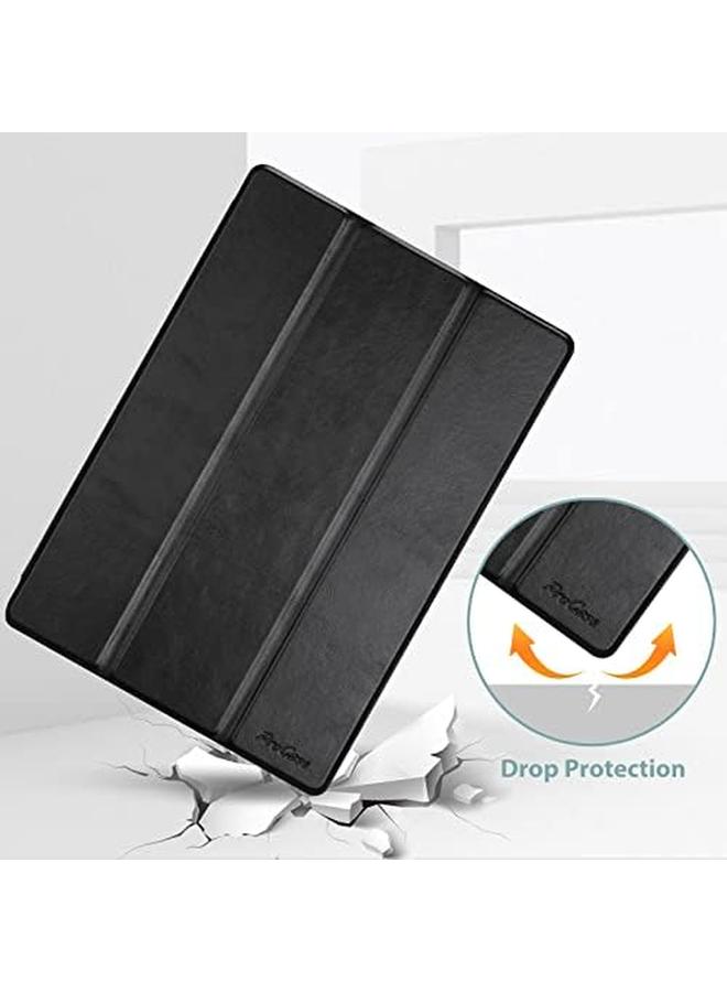 Procases Galaxy Tab S8 Plus 2022 Tab S7 Fe 2021 Tab S7 Plus 2020 12.4 Inch Case Slim Stand Pu Leather Smart Cover With Pencil Holder For 12.4 Inch Galaxy Tab S8 Plus 2022 S7 Fe 2021 S7 Plus 2020 Black - Image 4