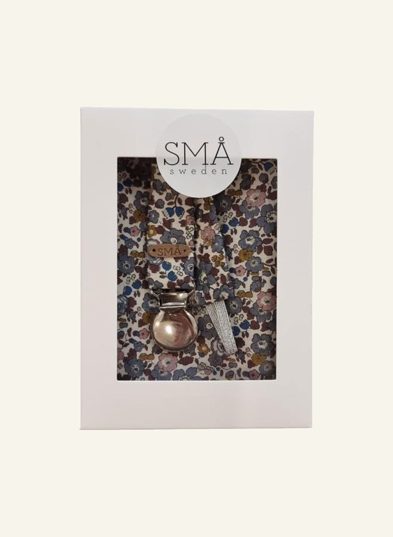 SMA BIBS x LIBERTY Pacifier Clip Liberty gift pack - bib and pacifier clip - Anti-lost clip Anti-drop Chain Universal Pacifiers Teether Holder and cotton bib for babies - Image 2