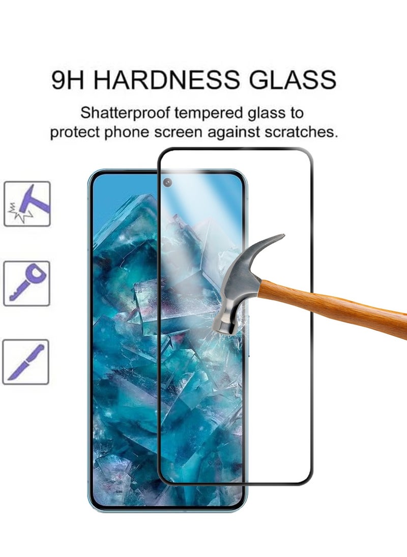 [2 Pack] for Google Pixel 8 Pro Screen Protector [Support Fingerprint Unlock], HD Clear 9H Hardness Scratch Resistant Tempered Glass Screen Protector for Google Pixel 8 Pro 5G [6.7 Inch]